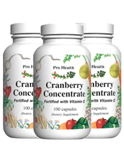 Cranberry concentraat 700mg, 100 capsules (3 Pack - € 15,00 p.st.)